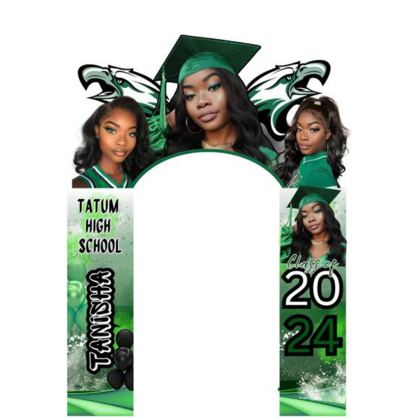 Graduation Editable Arch Bundle Templates (Canva)