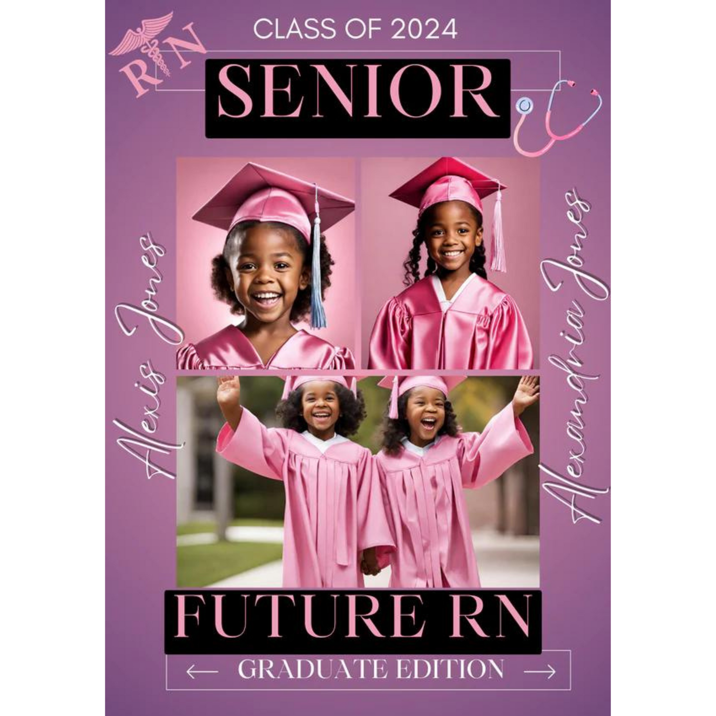 Graduation Editable Magazine Template (Canva)