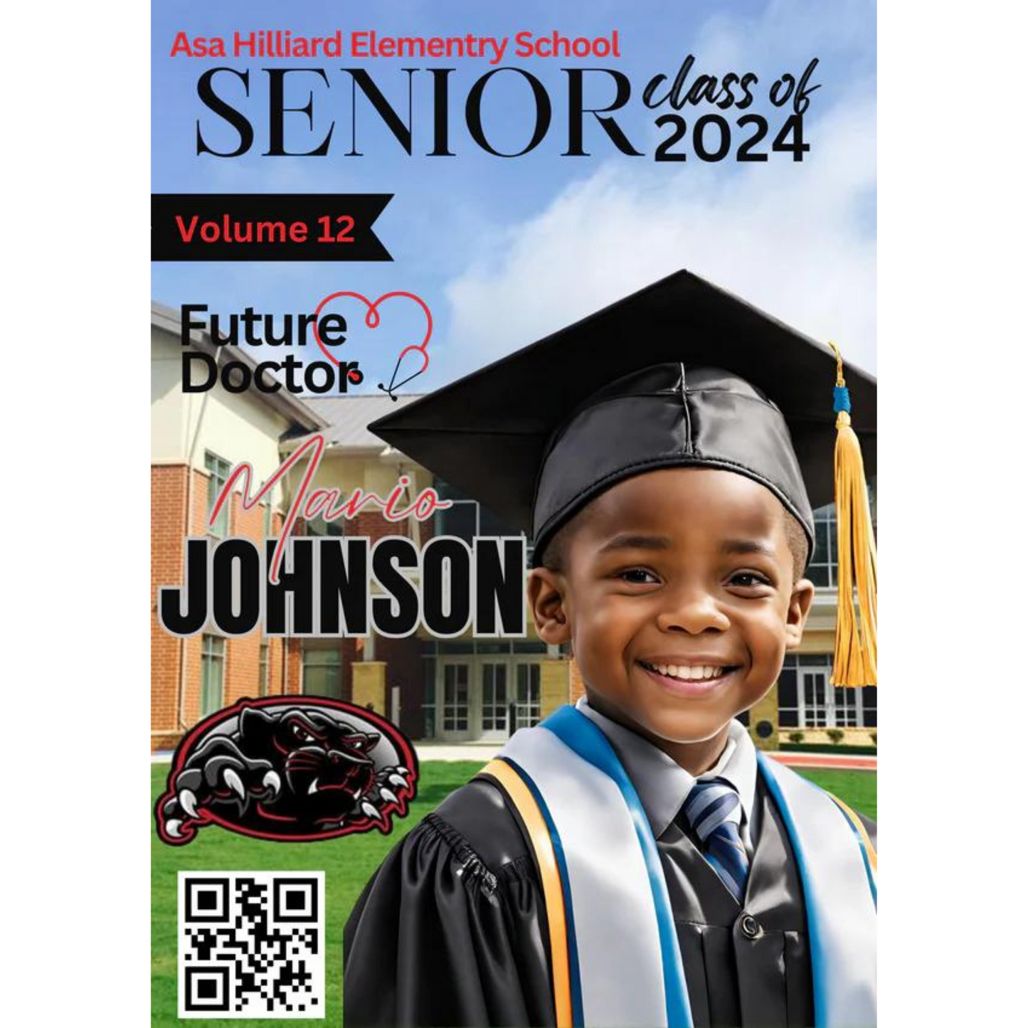 Graduation Editable Magazine Template (Canva)