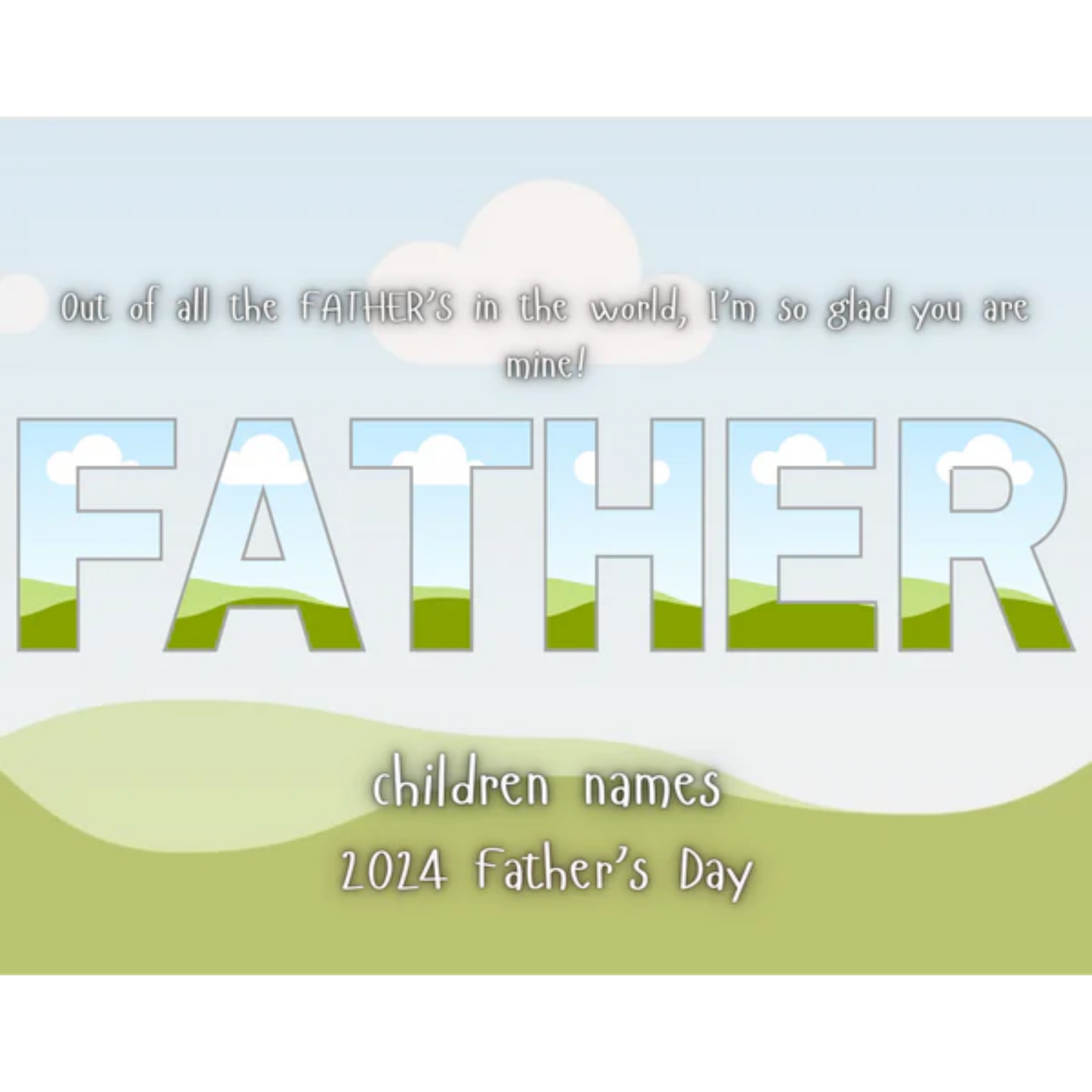 Father’s Day Editable Frame  Templates (Canva)