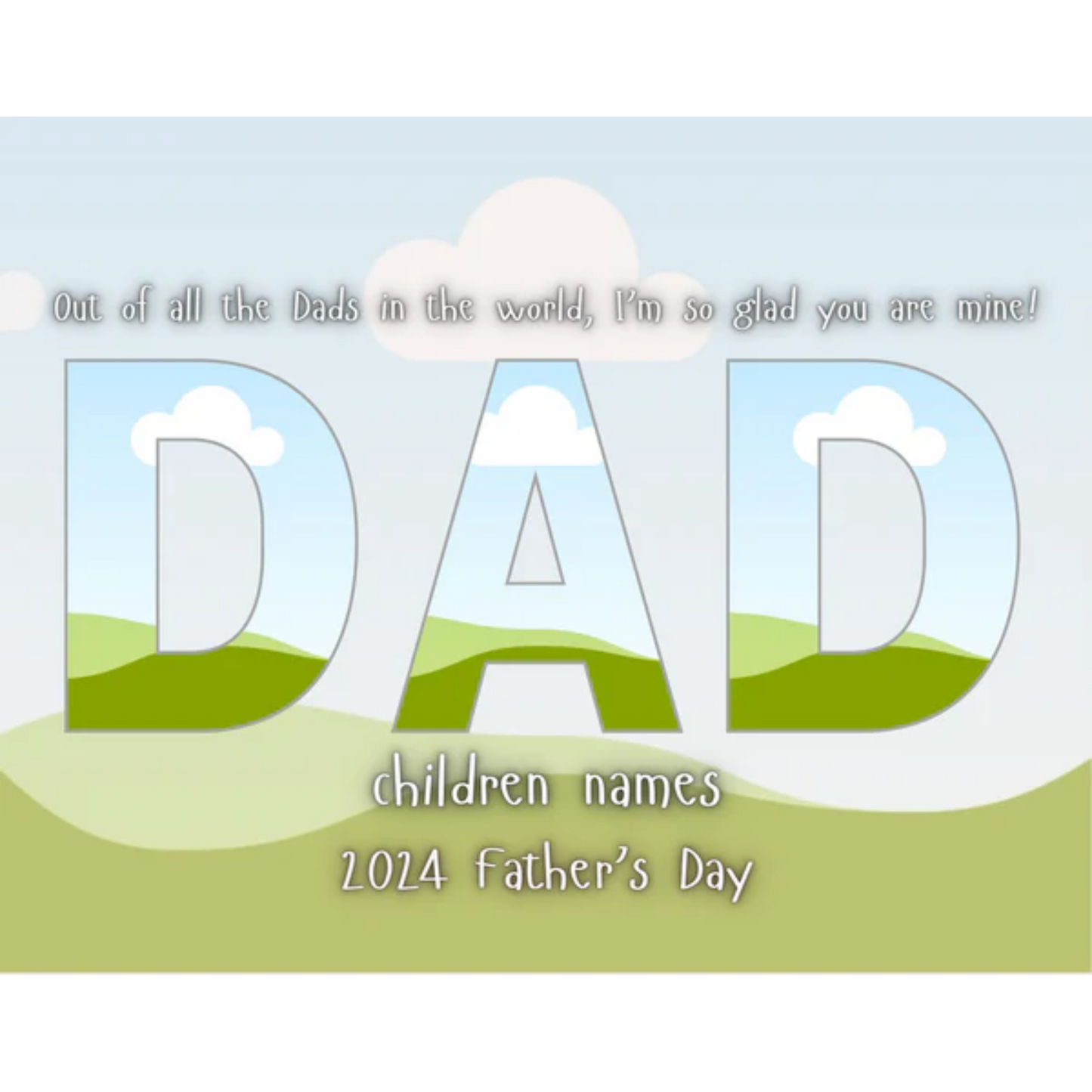 Father’s Day Editable Frame  Templates (Canva)