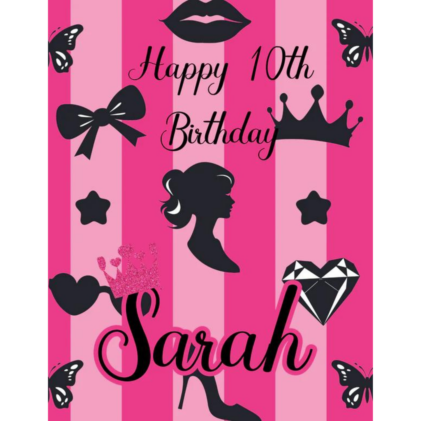 Barbie Editable Gift Box Template & Design (Canva)