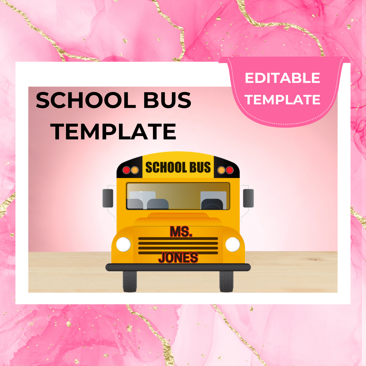 School Bus Template