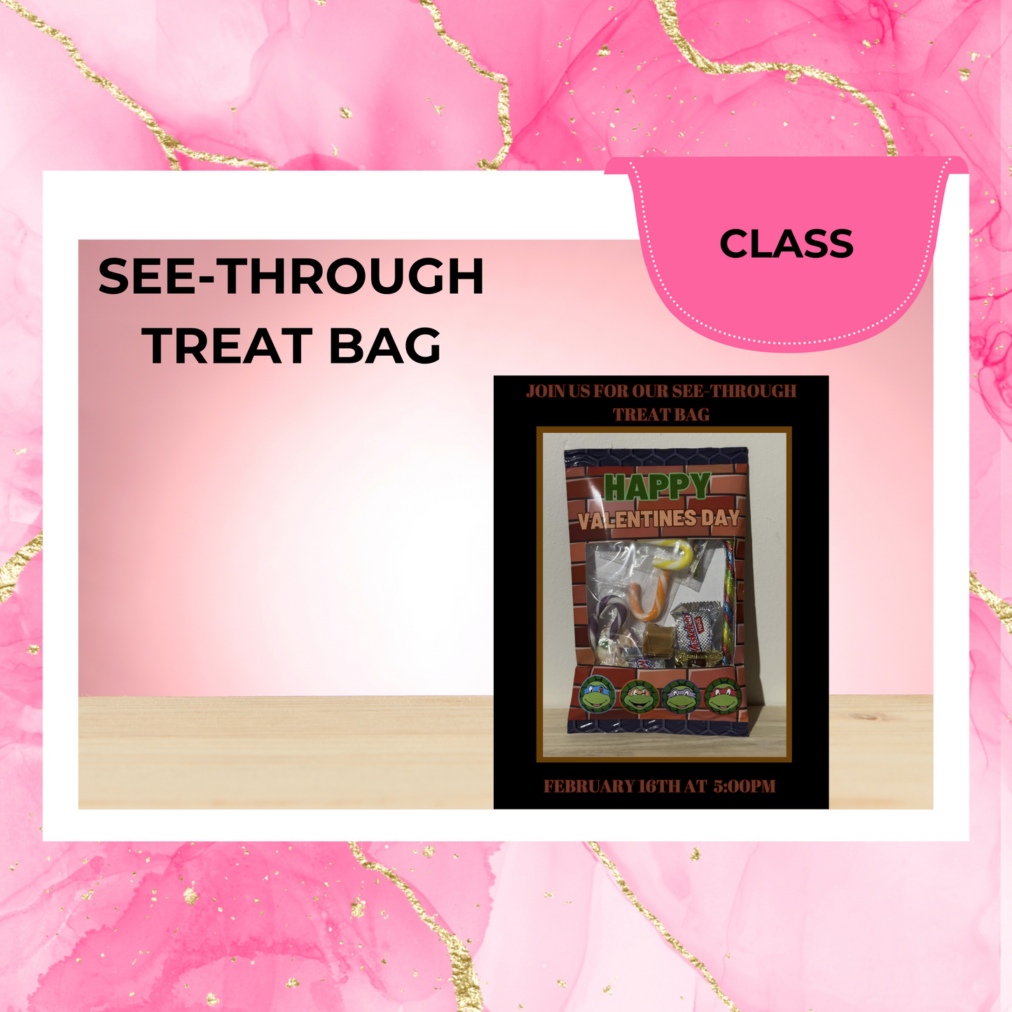 See-Through Treat Bags Class